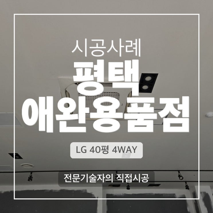 DD에어컨 평택 애완용품점 LG 4WAY 냉난방기 이전설치